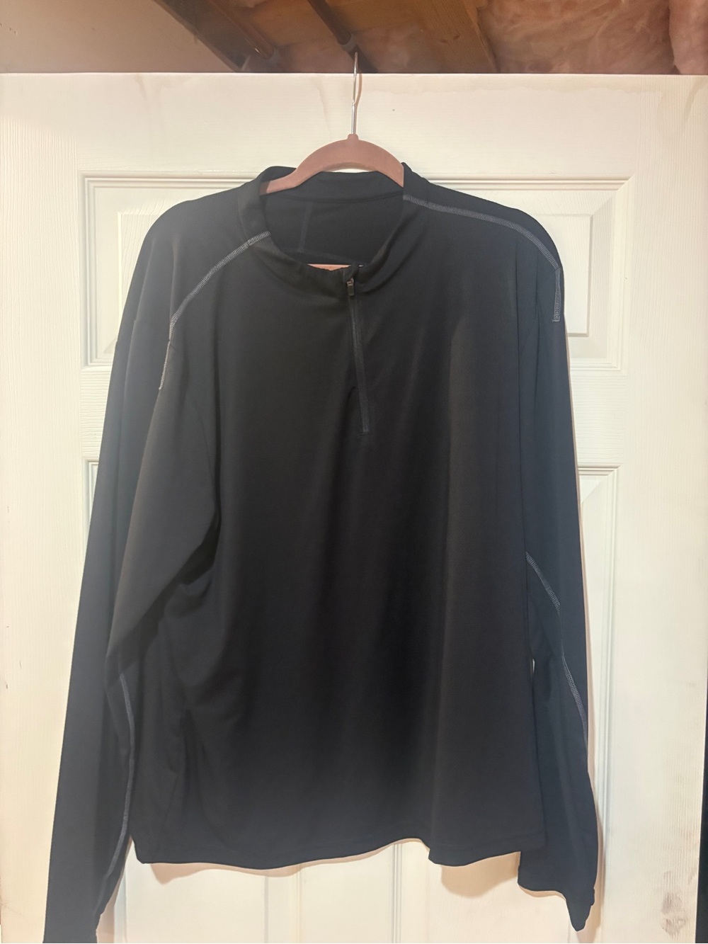 Xersion Black Long-Sleeve Half-Zip Performance Jacket
